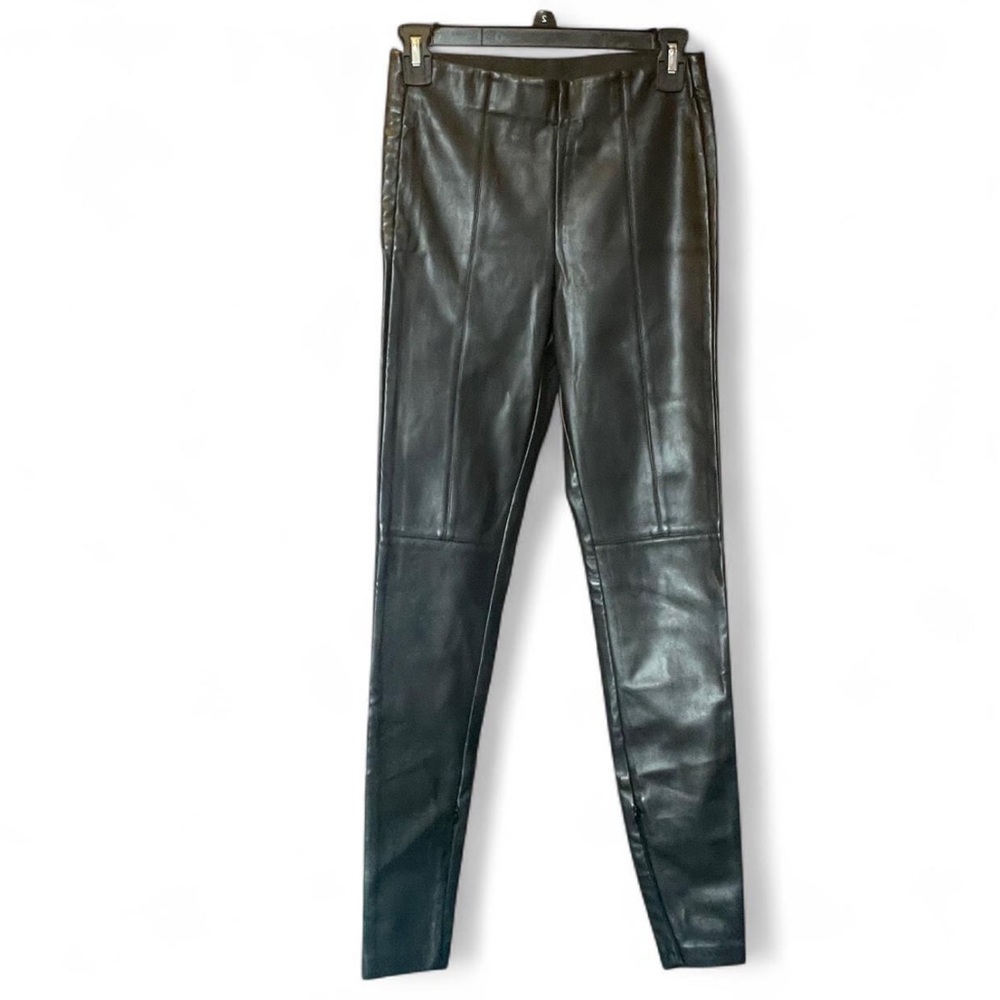 Black Leather Women's Jeans